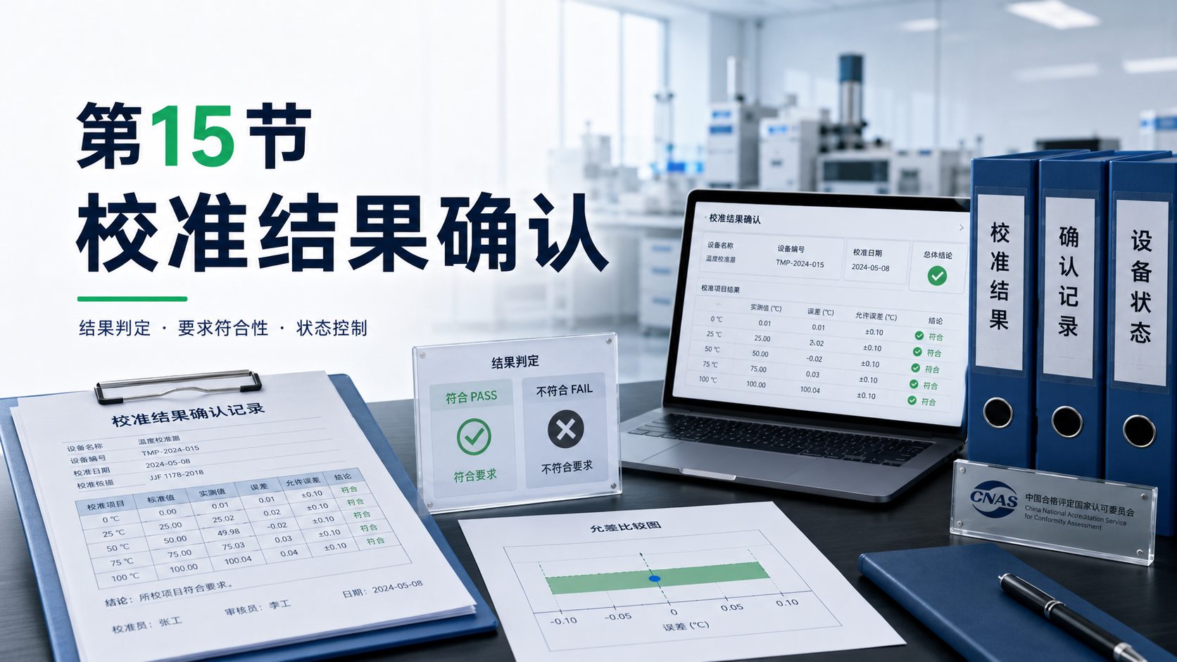 校准结果确认